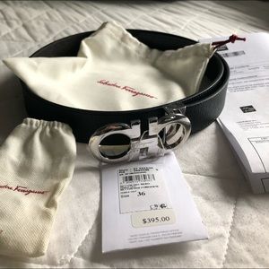 Adjustable & Reversible Gancini Belt